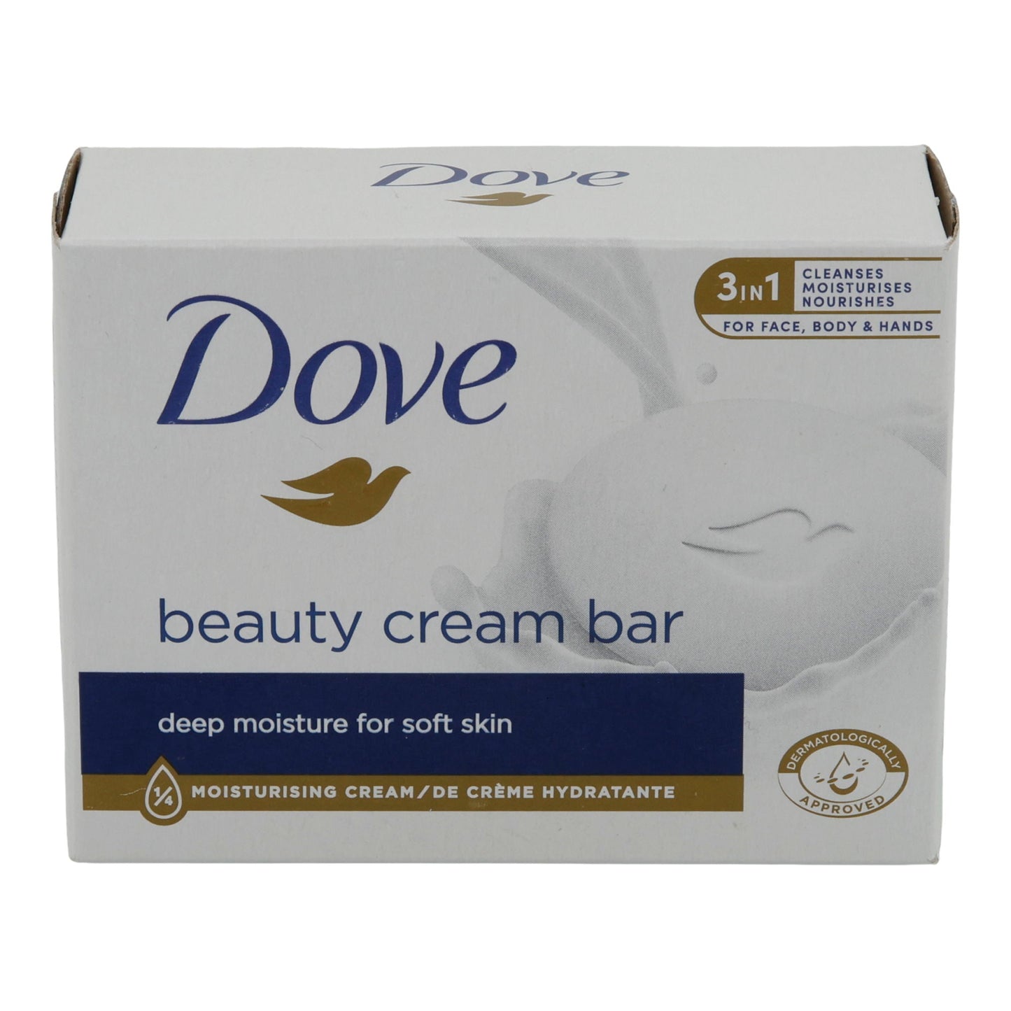 Dove Beauty Cream Bar | Pflegeseife mit Feuchtigkeitscreme | 90 g | Für Gesicht, Körper & Hände | Dermatologisch getestet