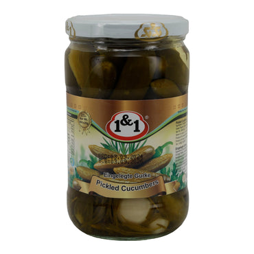 Eingelegte Gurken 1&1 | Pickled Cucumbers | Mit Kräutern | 860 g Espido