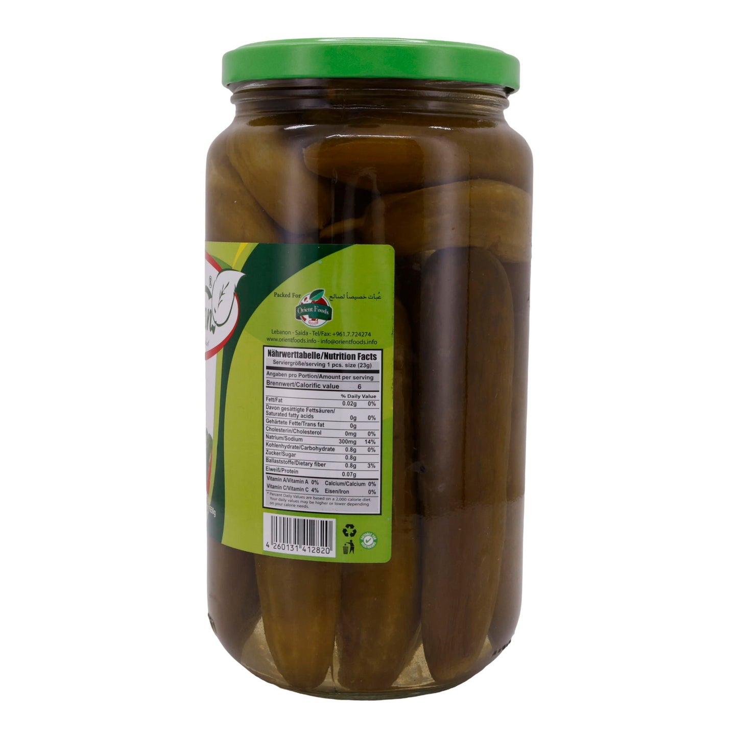 Boustan ingelegde augurken | Augurken | Vers ingelegd | 950 g