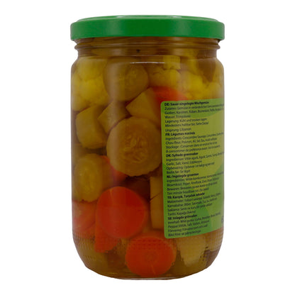 Boustan Mixed Pickled Vegetables - Lebanese Specialty in a Jar, 600g