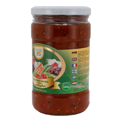 Eingelegtes Gemüse Pamir | Bandari | Traditionelle Würzmischung mit Gemüse und Gewürzen | 640g