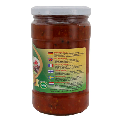 Eingelegtes Gemüse Pamir | Bandari | Traditionelle Würzmischung mit Gemüse und Gewürzen | 640g