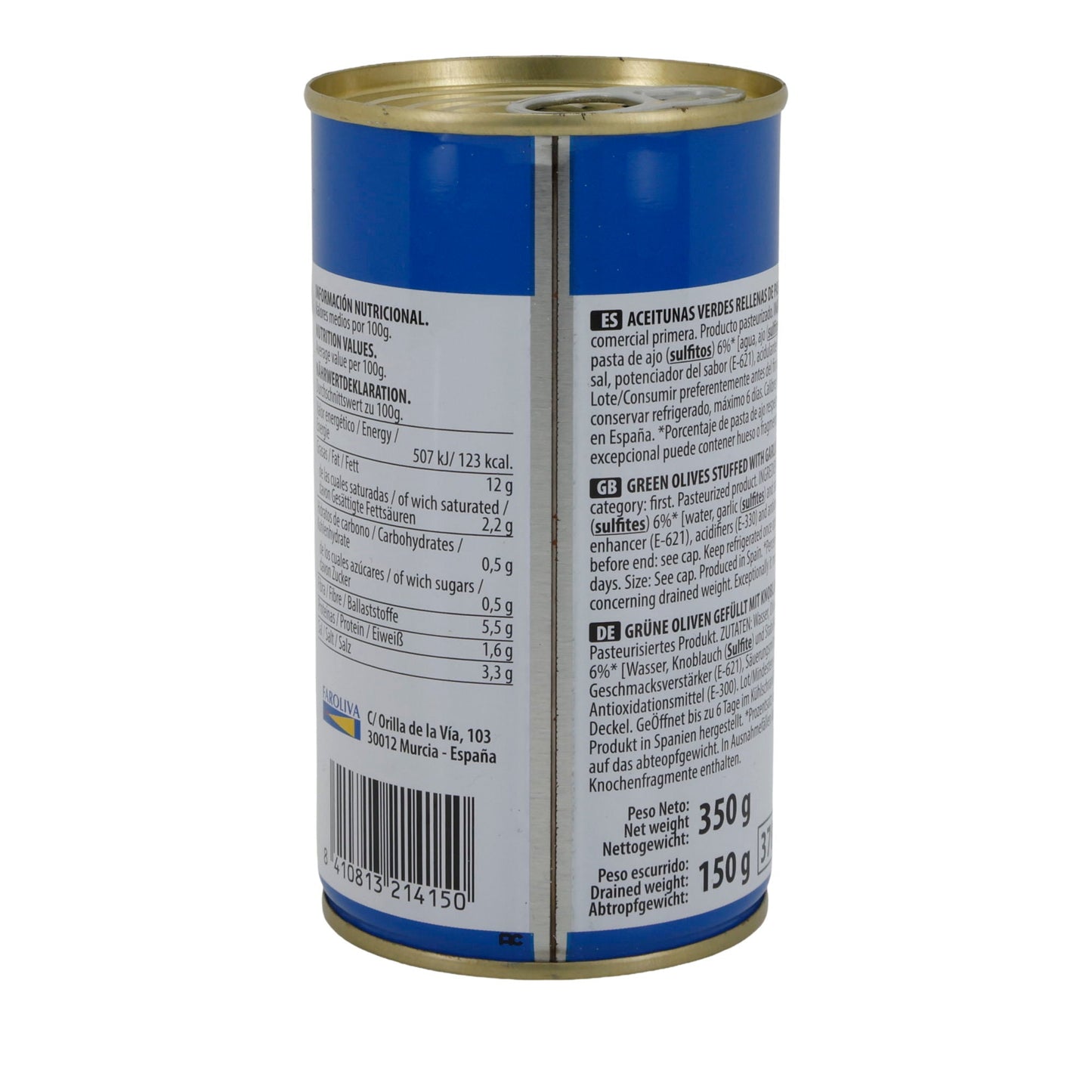 OLIVEN RIPIENE DI AGLIO 350G