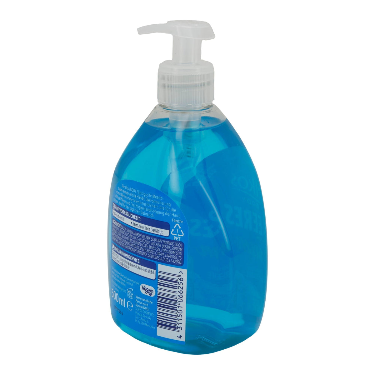 elkos Flüssigseife Meeres Traum | Frischer Duft & Meeresmineralien | pH-hautneutral | 500 ml