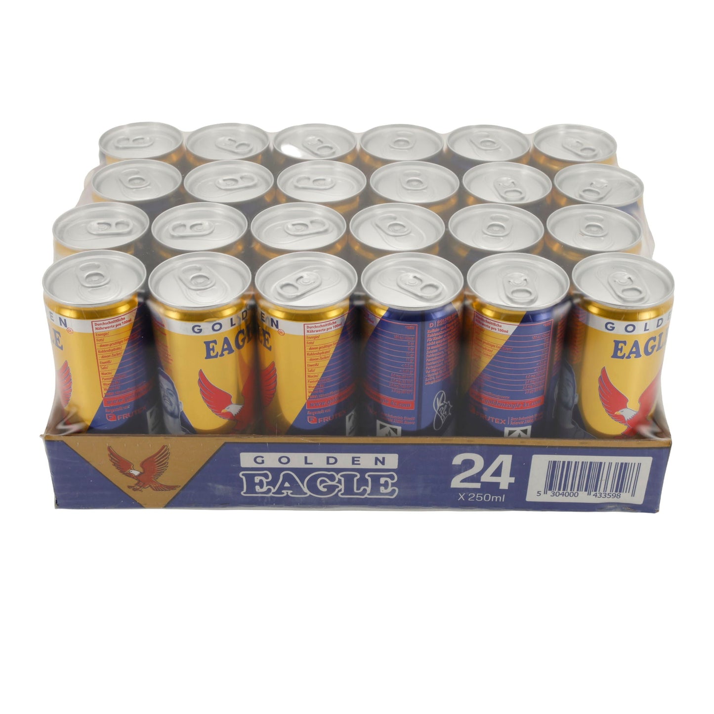 Energy Drink Golden Eagle | Getränk | Mit Koffein und Taurin | 24 x 250ml - Taste Your World