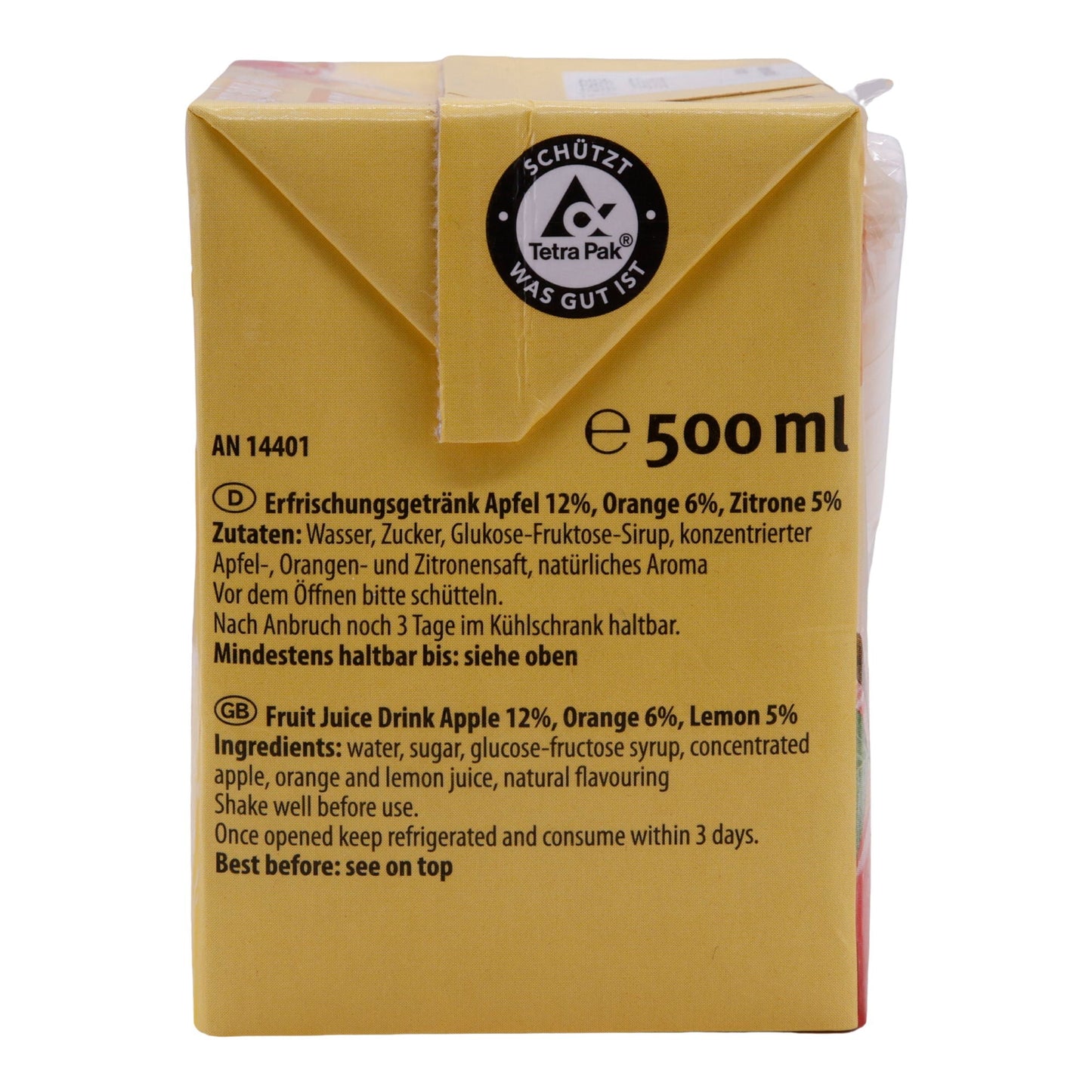 Bevanda rinfrescante dissetante | Mela-Arancia-Limone | Vegano, fruttato | 500 ml