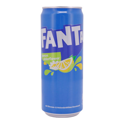 Erfrischungsgetränk Fanta Lemon Elderflower | Getränk | mit Zitronen - und Holunderblütengeschmack | 330 ml - Taste Your World