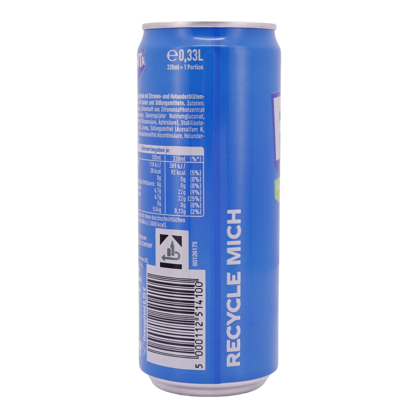 Erfrischungsgetränk Fanta Lemon Elderflower | Getränk | mit Zitronen - und Holunderblütengeschmack | 330 ml - Taste Your World