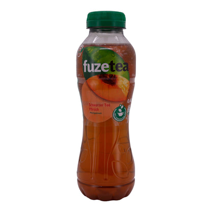 Bevanda rinfrescante Fuze Tea | Tè nero pesca | Con aroma naturale di pesca | 0,4 L