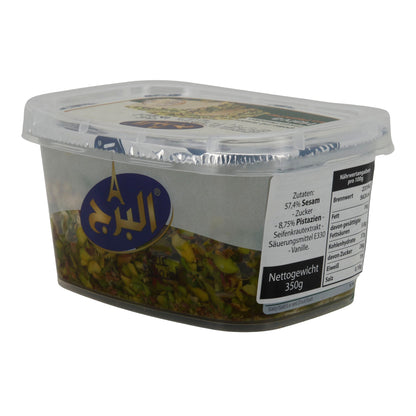 Halva Extra al Pistacchio Alburj | Dolce | con sesamo e pistacchi | 350 g