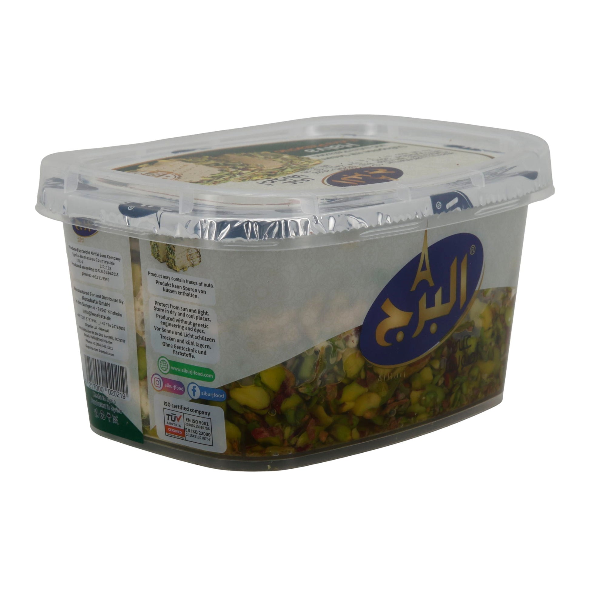 Extra Pistachio Halva Alburj | Süßspeise | mit Sesam und Pistazien | 350 g ALBURG