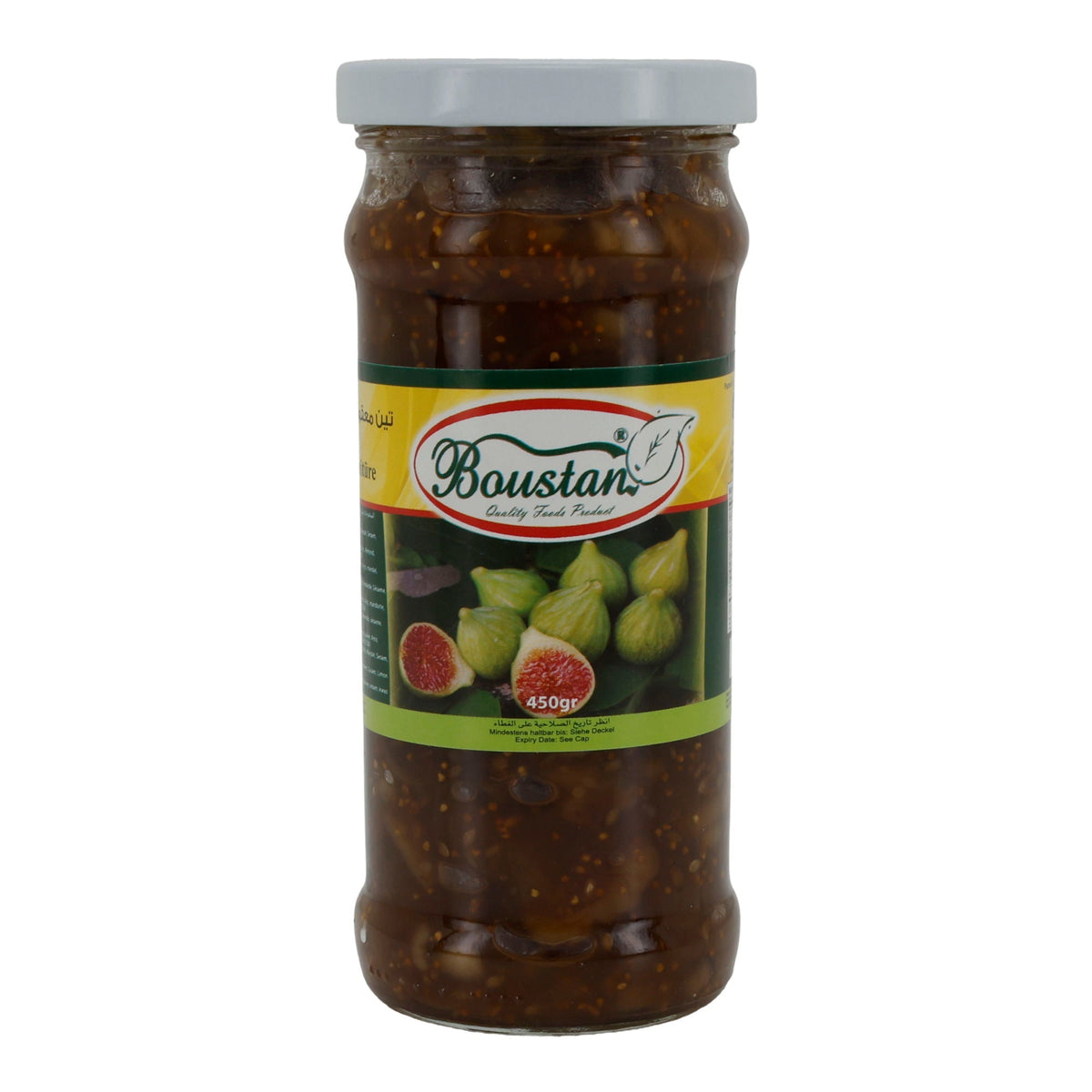 Feigenkonfitüre Boustan | Konfitüre | mit Nüssen | 450 g Glas