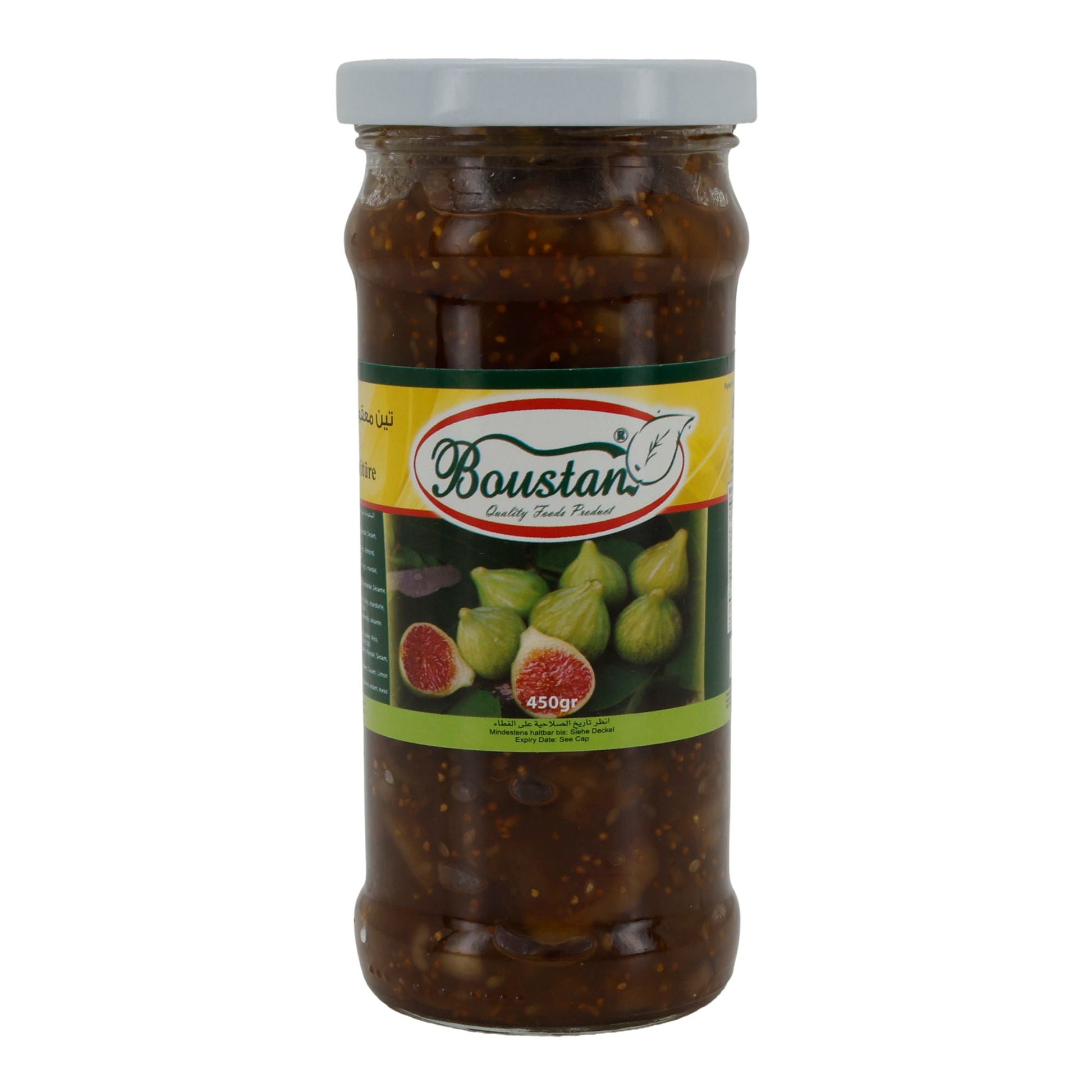 Feigenkonfitüre Boustan | Konfitüre | mit Nüssen | 450 g Glas - Taste Your World