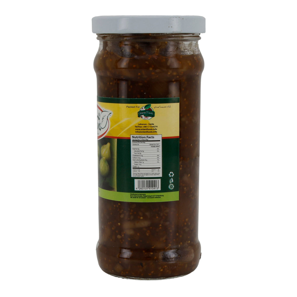 Feigenkonfitüre Boustan | Konfitüre | mit Nüssen | 450 g Glas BOUSTAN