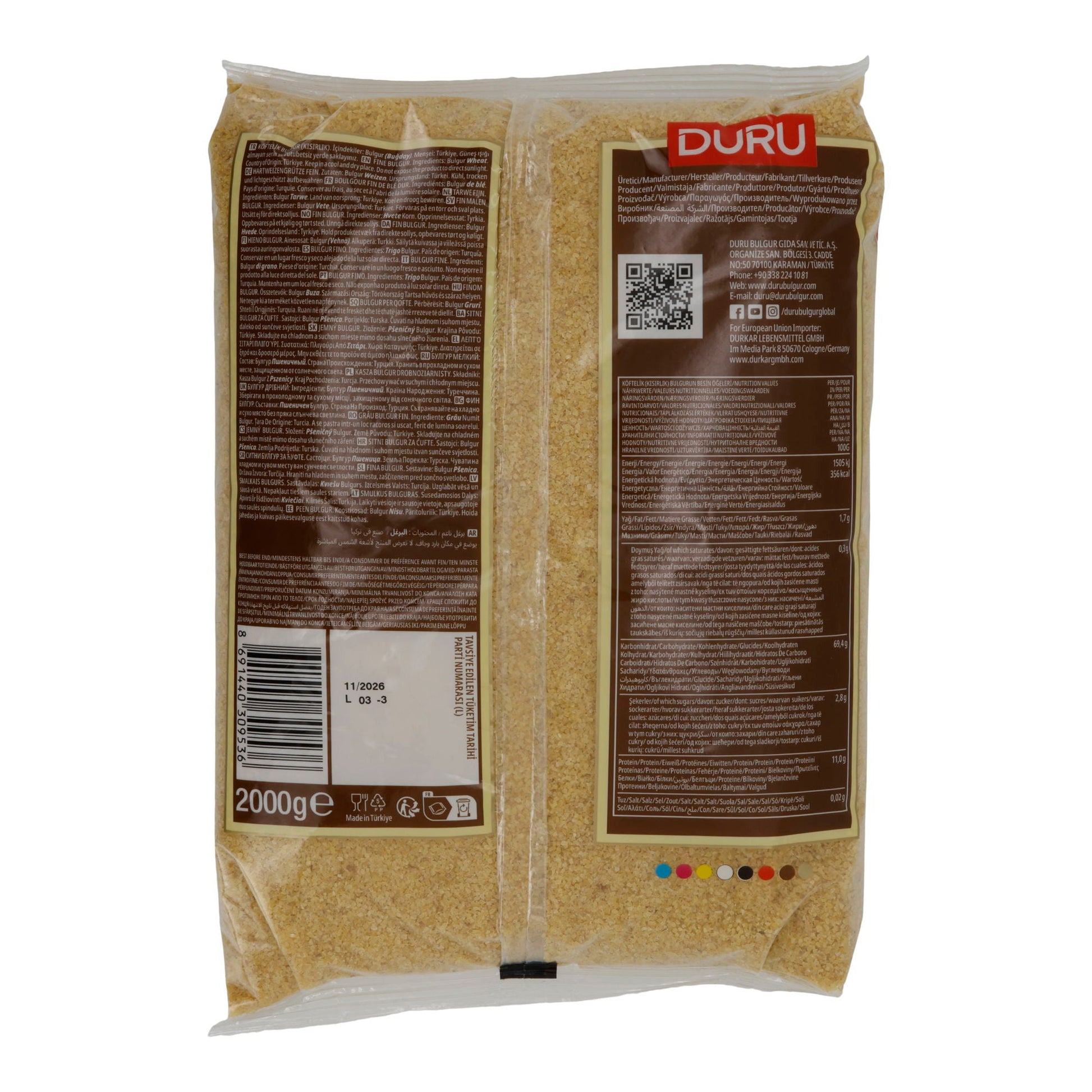 Feiner Bulgur Duru Köftelik Bulgur | Getreide | für Kısır | 2000 g - Taste Your World