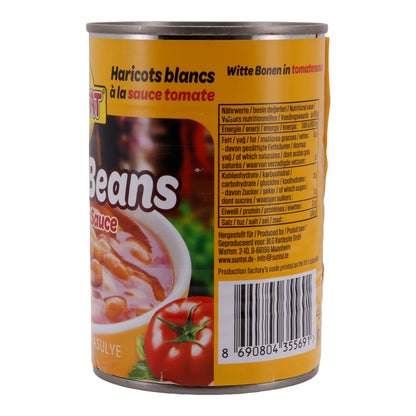 Piatto pronto SUNTAT | Fagioli al forno in salsa di pomodoro | Tradizionale turco | 400 g