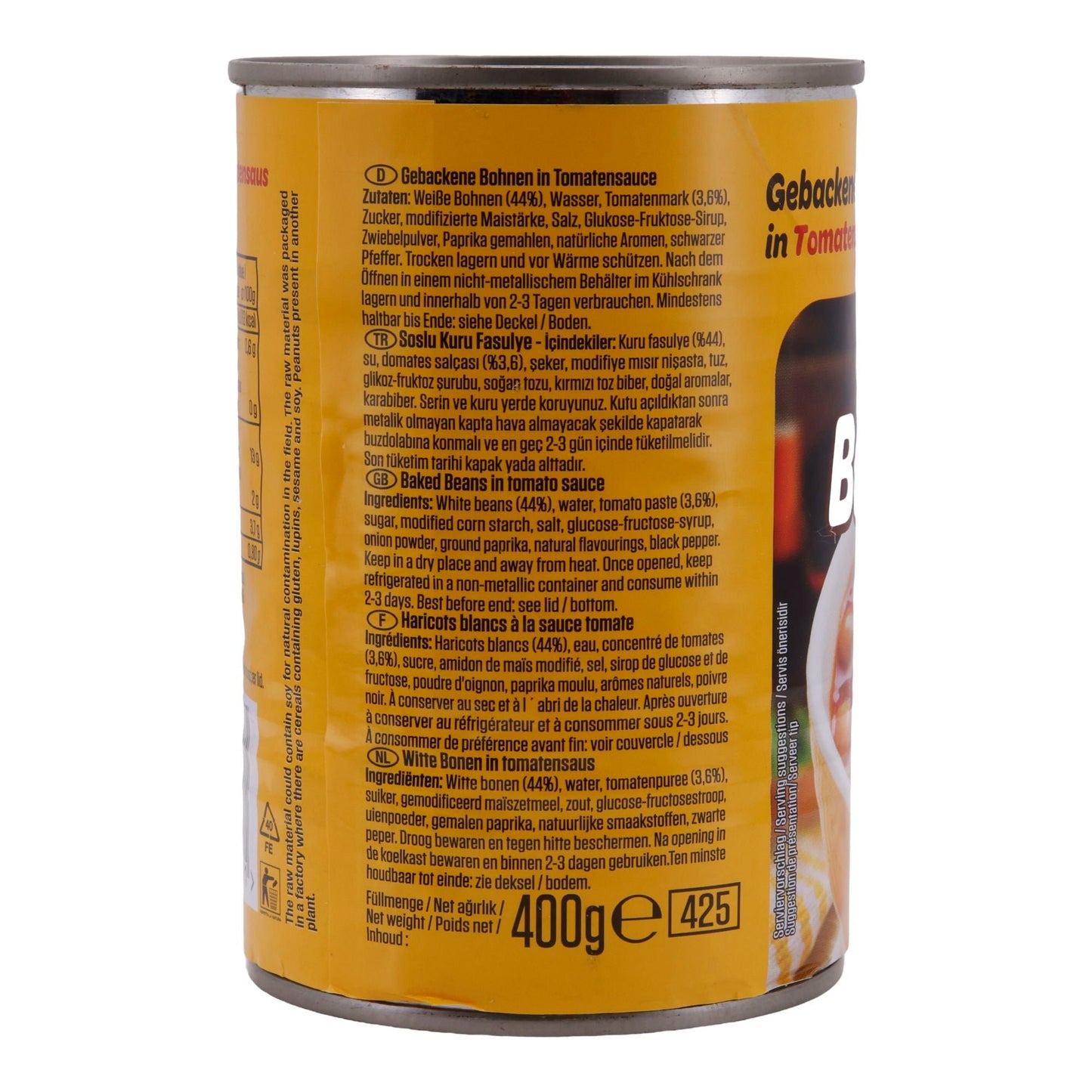 Piatto pronto SUNTAT | Fagioli al forno in salsa di pomodoro | Tradizionale turco | 400 g