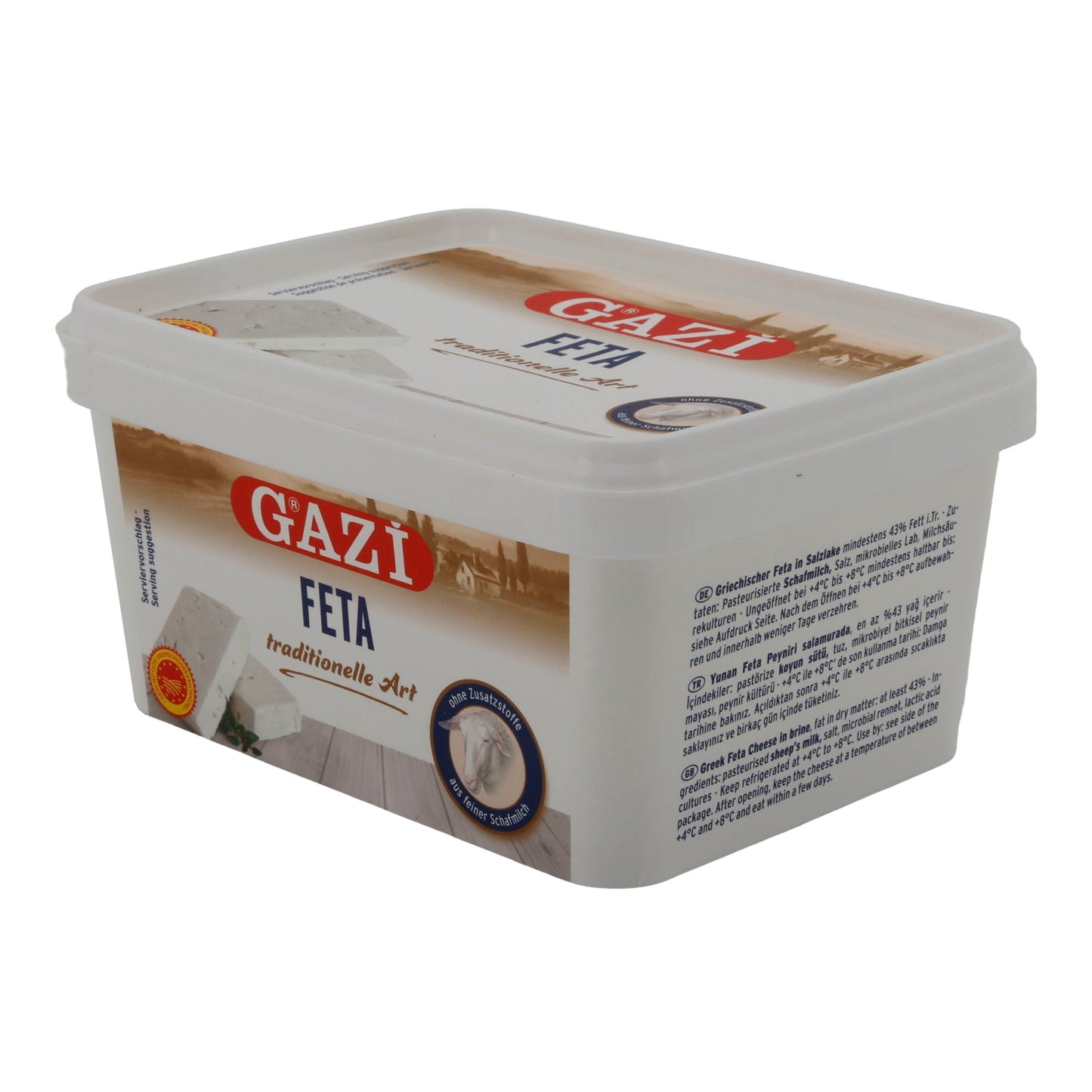 Feta Käse Gazi | Traditionell gereift | Griechischer Feta | 550 g GAZI