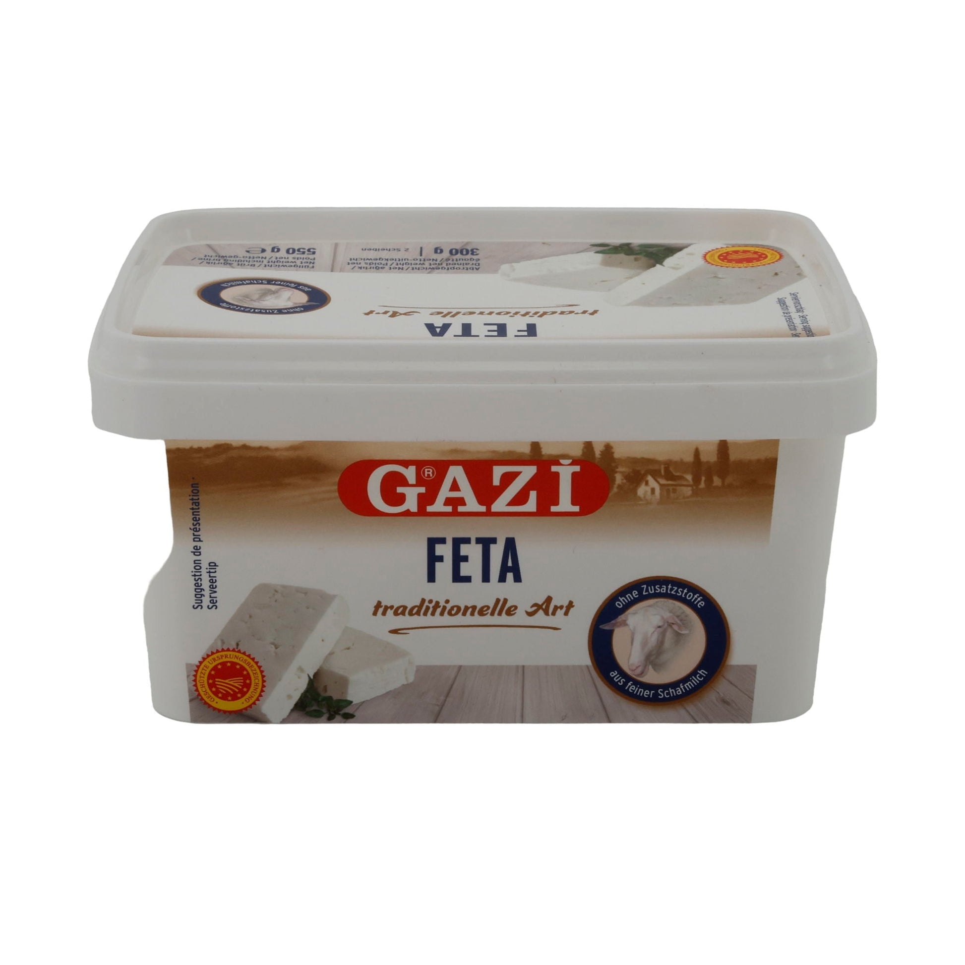 Feta Käse Gazi | Traditionell gereift | Griechischer Feta | 550 g GAZI