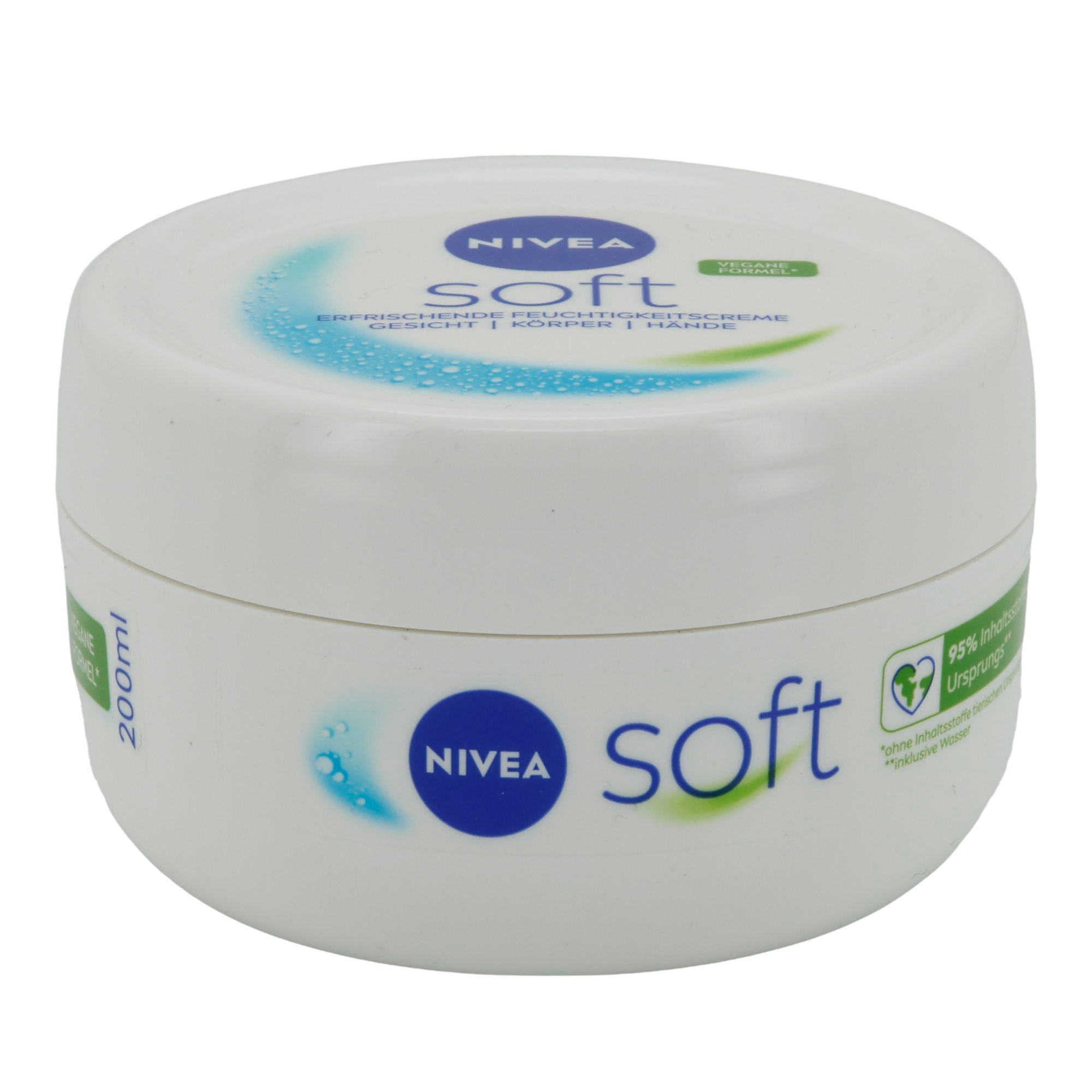 Feuchtigkeitscreme NIVEA Soft | Erfrischend | 200 ml Dose - Taste Your World