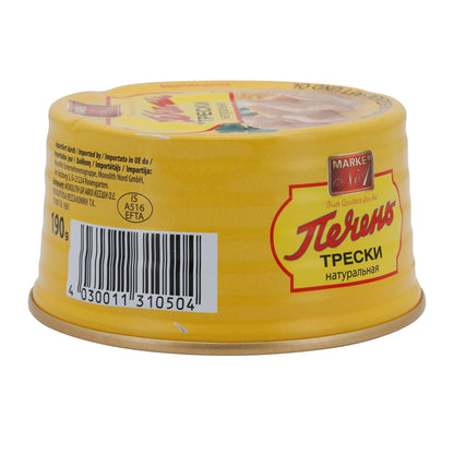 Visdelicatesse | Kabeljauwlever | In eigen sap & olie, IJsland | 190 g