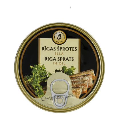 Fischkonserve | Riga Sprats in Öl | Geräucherte Sprotten | 240 g - Taste Your World