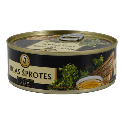 Fischkonserve | Riga Sprats in Öl | Geräucherte Sprotten | 240 g