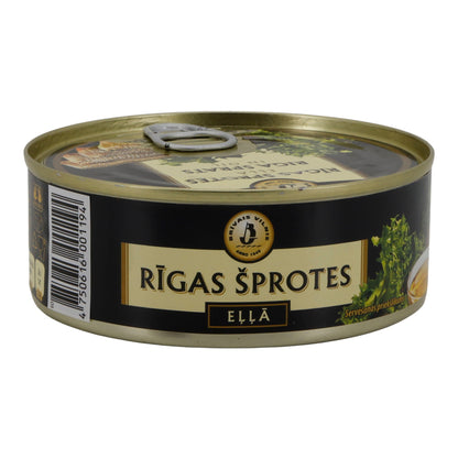 Fischkonserve | Riga Sprats in Öl | Geräucherte Sprotten | 240 g