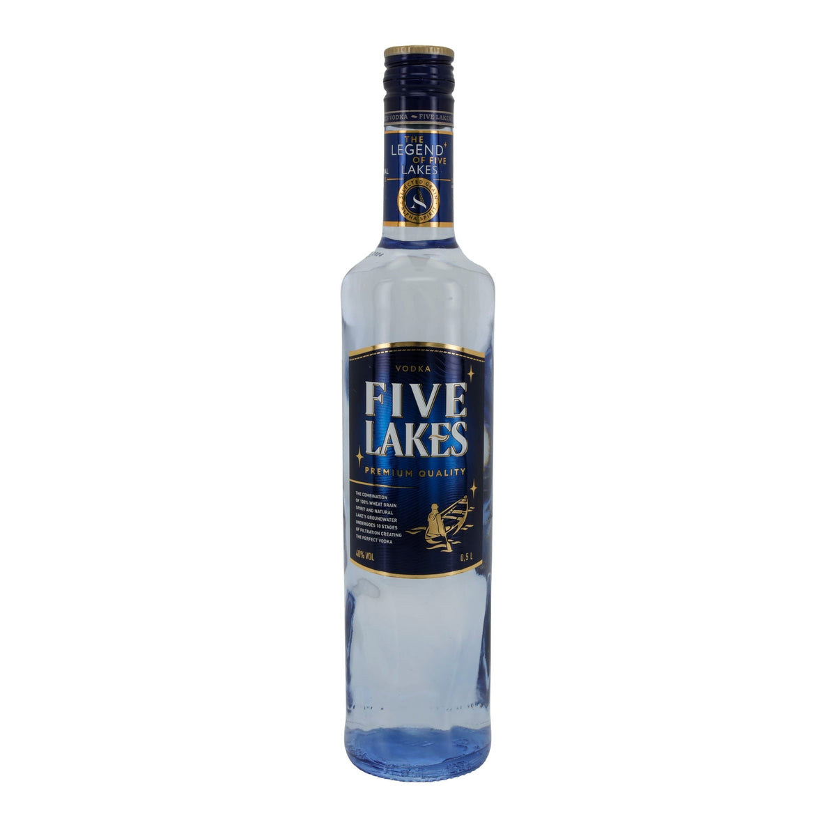Five Lakes | Vodka Premium Quality | 40 % vol | 0,5 l