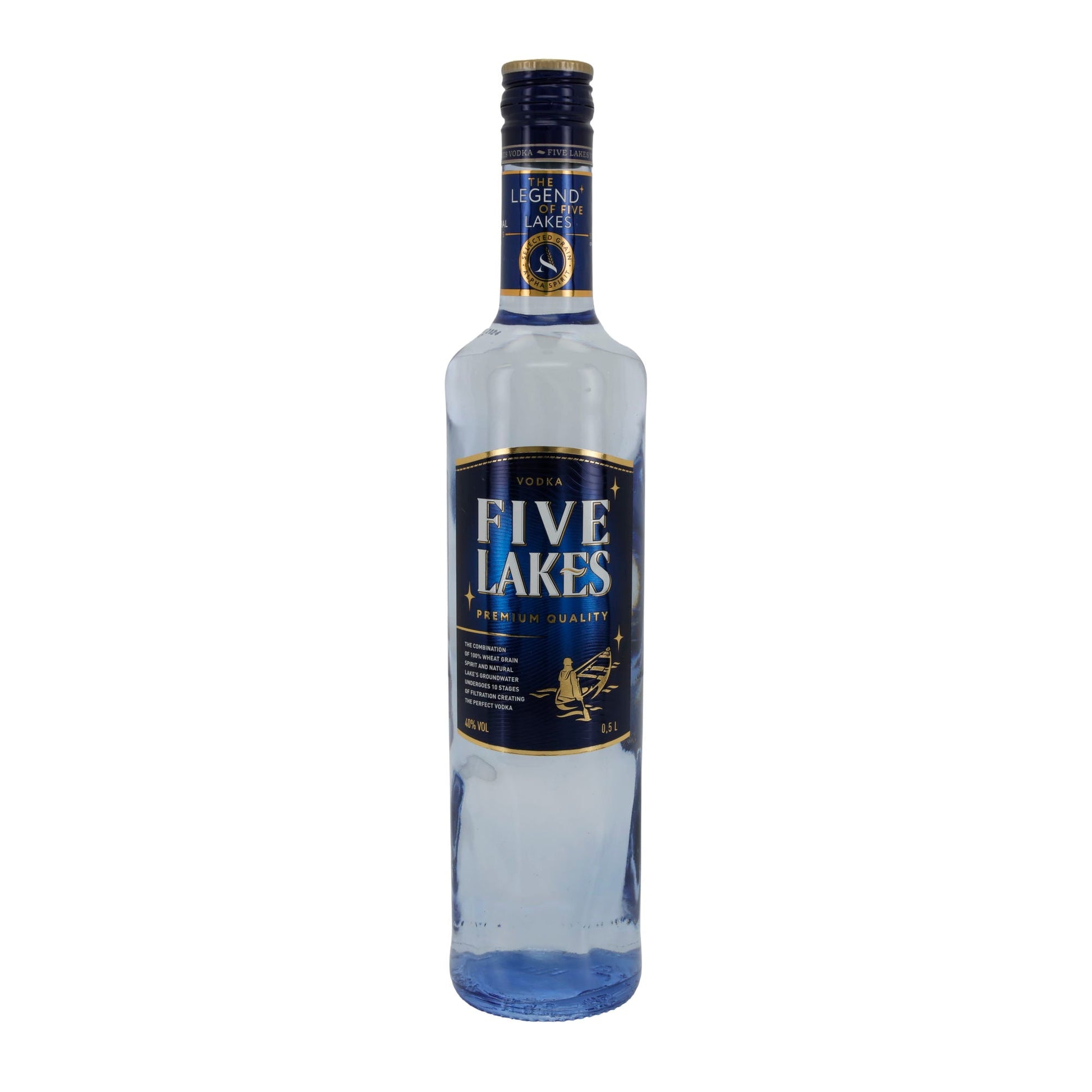 Five Lakes | Vodka Premium Quality | 40 % vol | 0,5 l - Taste Your World