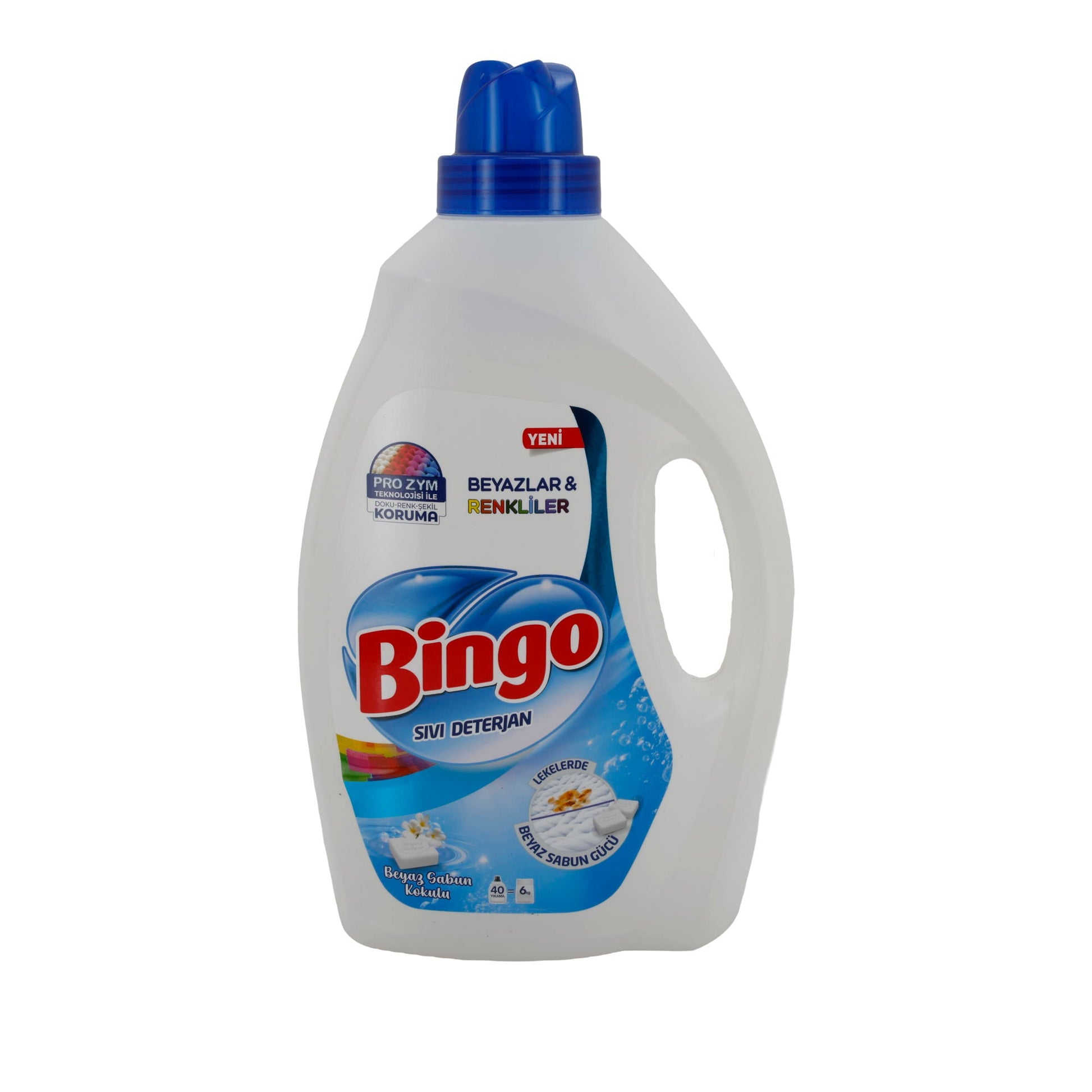 Flüssigwaschmittel Bingo Flüssigwaschmittel Weiße Seife | Waschmittel | 40 WL - Taste Your World