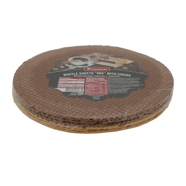 Franzeluta | Waffelblätter „Mix“ mit Kakao | bunt | rund | 120 g Franzeluta