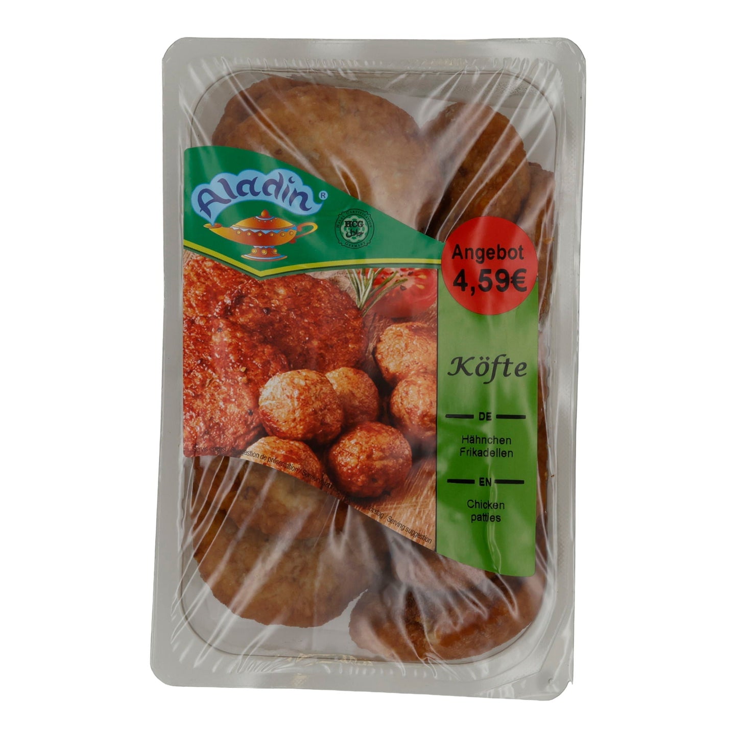 Frikadellen Aladin | Köfte | Halal, Hähnchen, gewürzt | 500g ALADIN