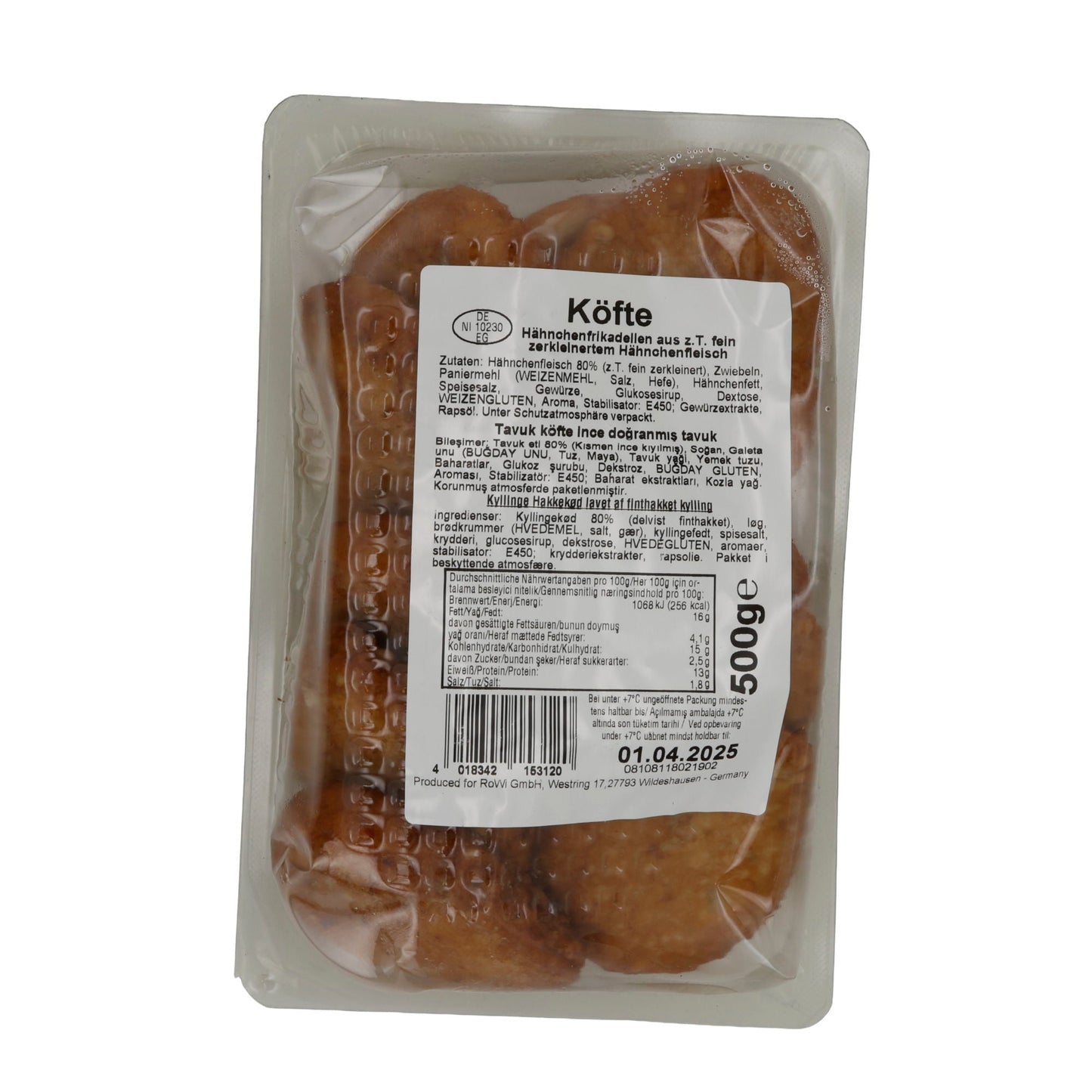 Frikadellen Aladin | Köfte | Halal, Hähnchen, gewürzt | 500g ALADIN