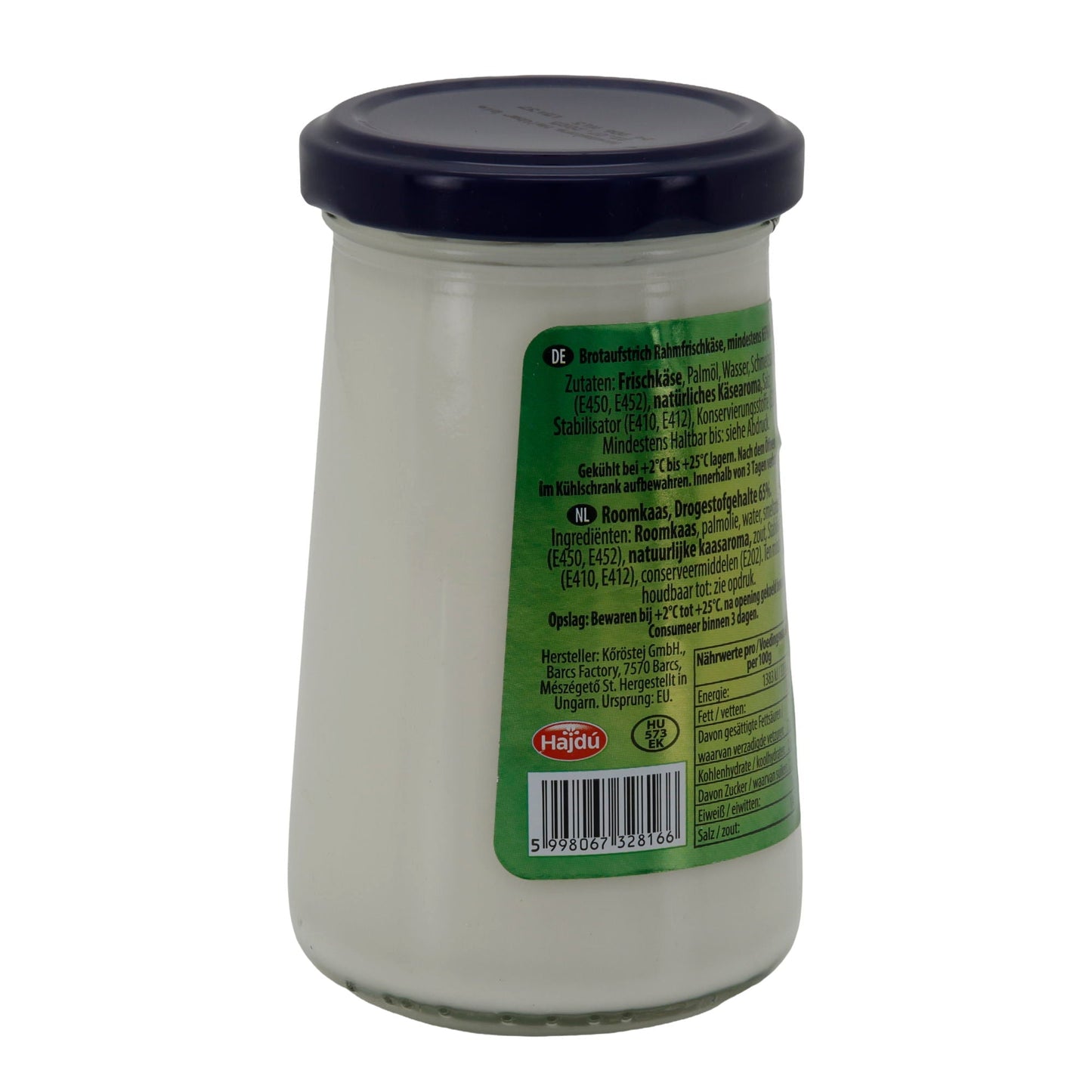 Frischkäse Hajdú Brotaufstrich | Frischkäse | Cremig, vielseitige Verwendung | 250 g HAJDU