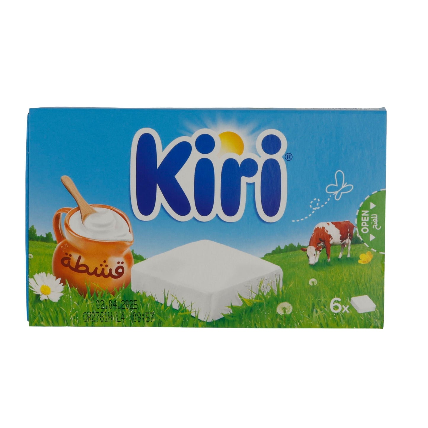 Frischkäse Kiri | Milchprodukt | Weich & cremig, praktische Portionen | 6×16g / 66g KIRI