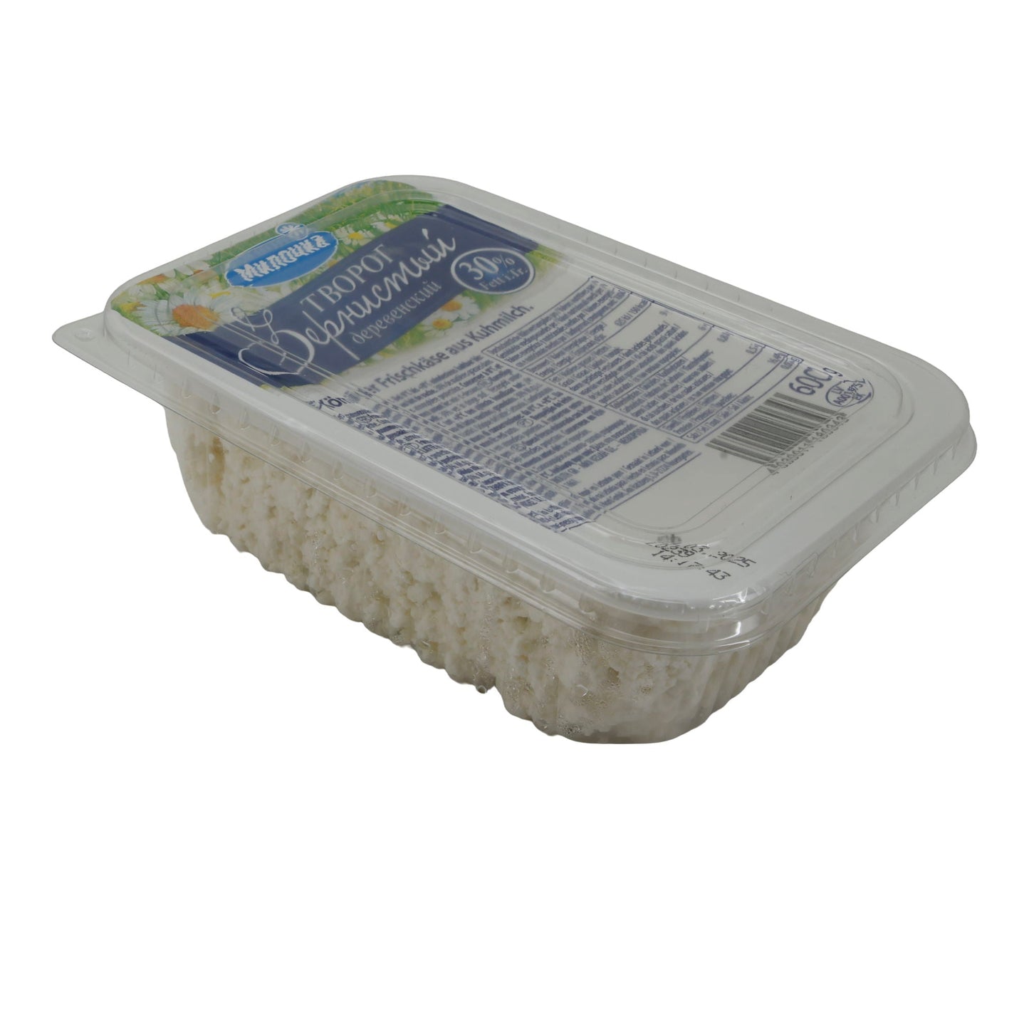 Frischkäse Milochka Körniger | Traditioneller Tworog | Für süße & herzhafte Gerichte | 600 g MONOLITH