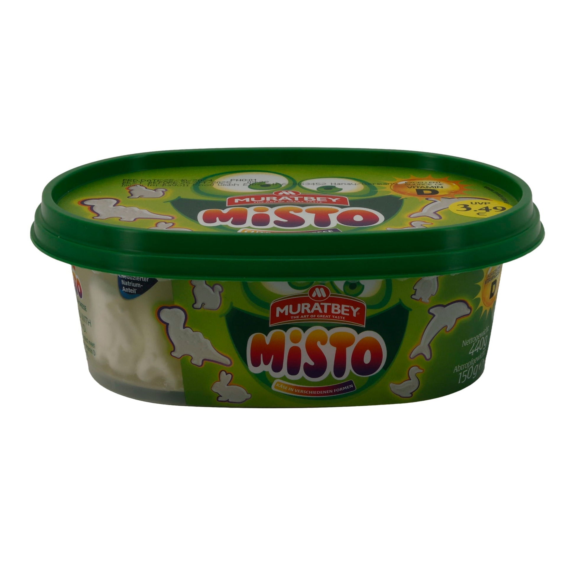 Frischkäse Muratbey Misto | Frischkäse | Cremig mit Vitamin D | 440 g MURATBEY