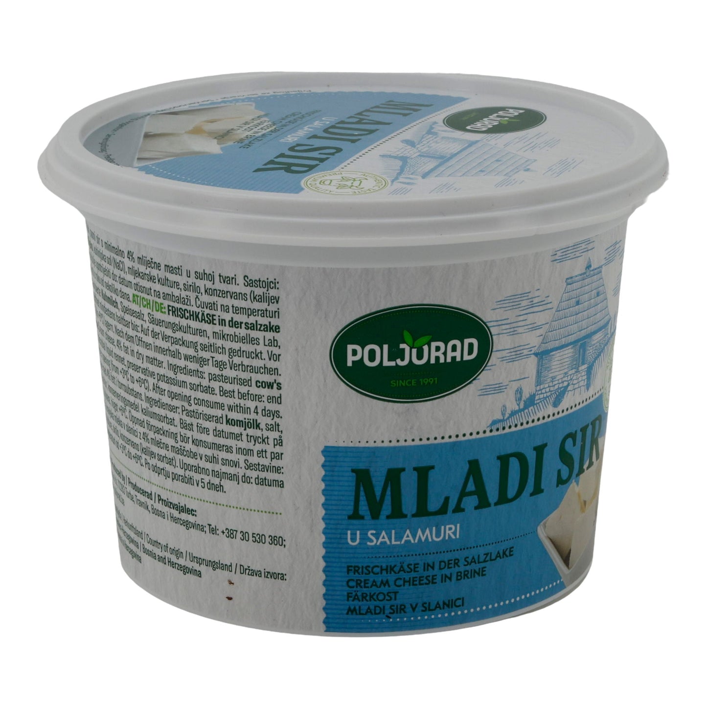 Frischkäse Poljorad Mladi Sir u Salamuri | Frischkäse | In Salzlake | 540 g
