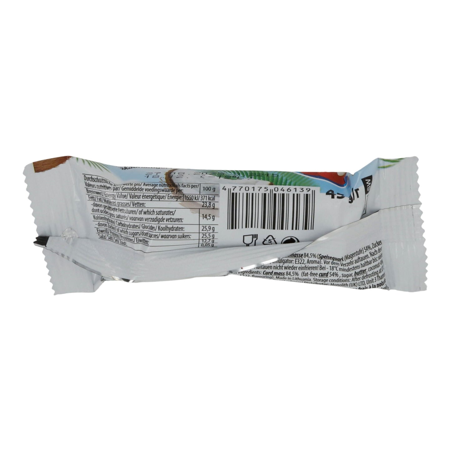 Frischkäseriegel Schwinn | Mit Kokosnuss | Tiefgefroren | 45 g SYROK