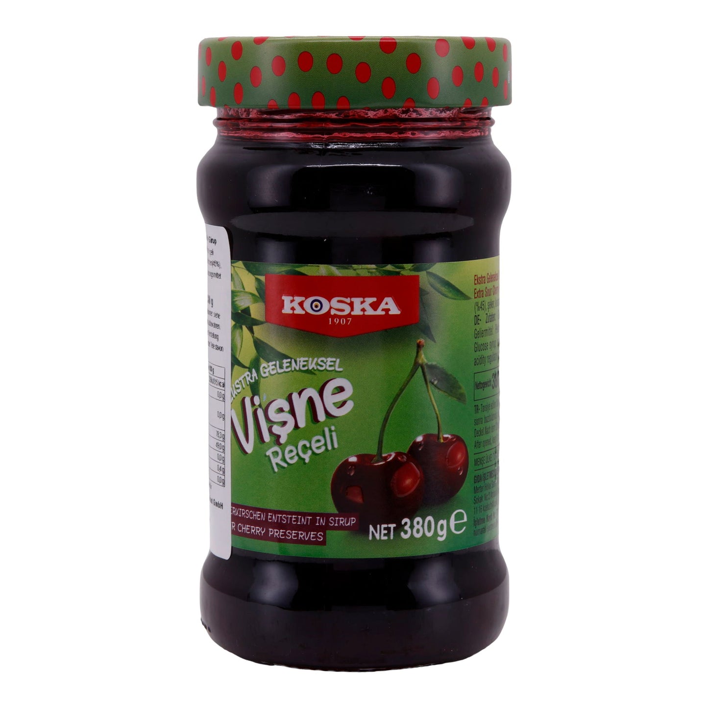 Confettura Koska | Vişne Reçeli | Extra tradizionale, amarena, fruttato-intenso | 380 g