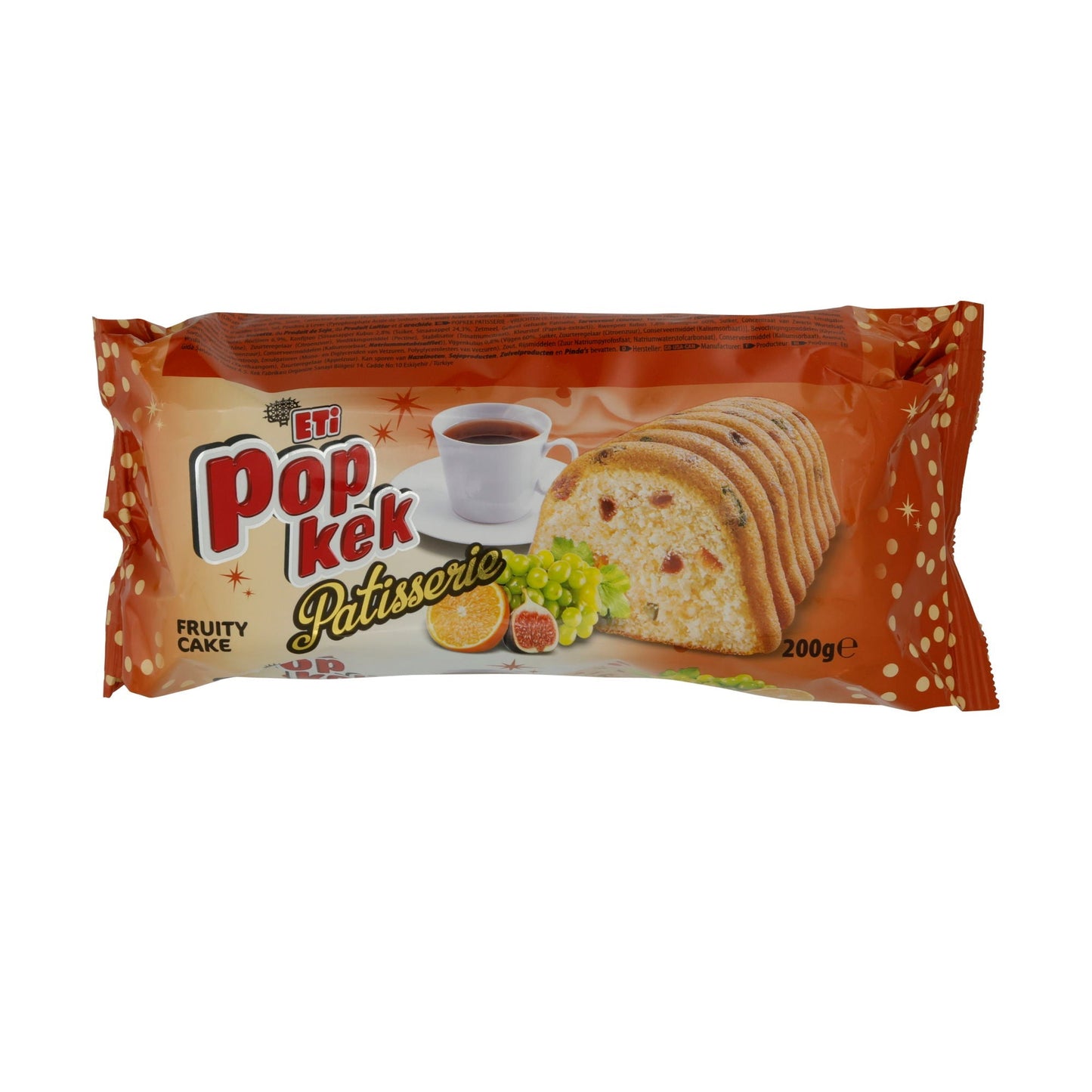 Früchtekuchen ETI | Pop Kek Patisserie | Saftig, aus der Türkei | 200 g ETI