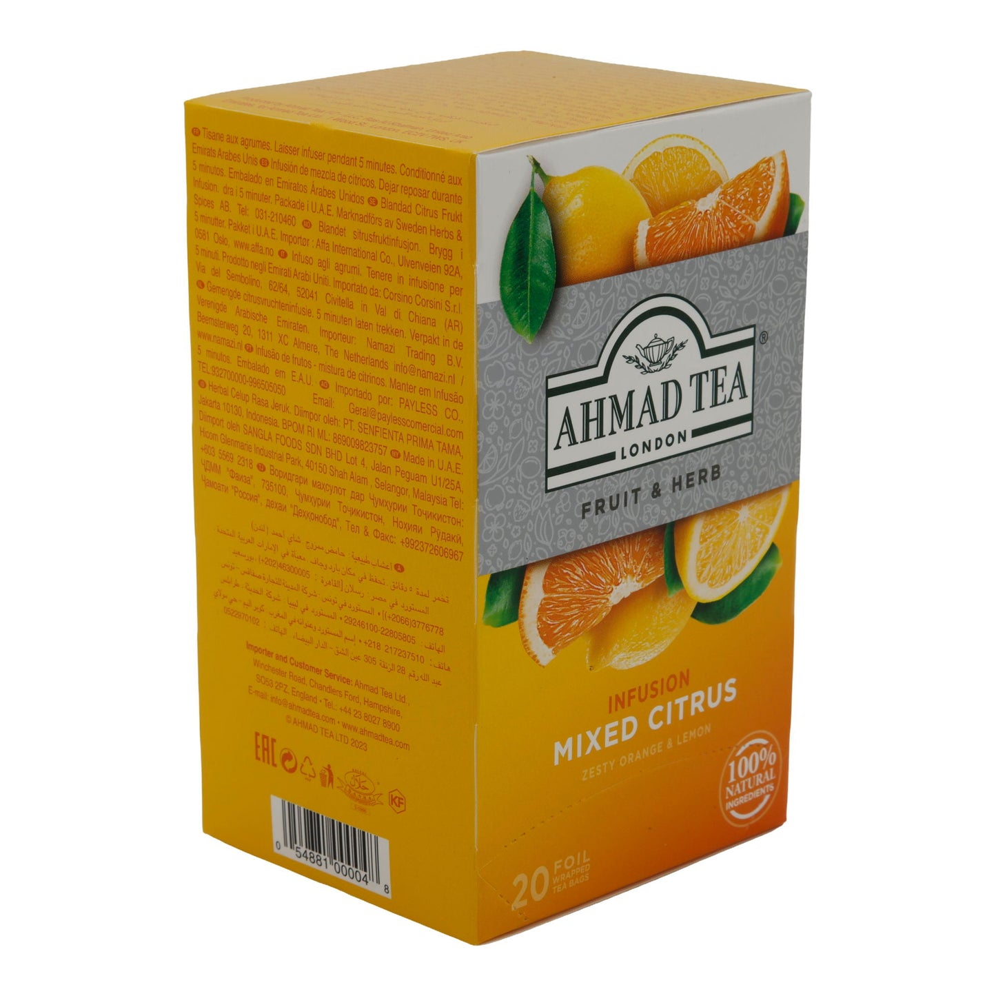 6x20'li Alüminyum t/b Karışık Narenciye, Ahmad Tea