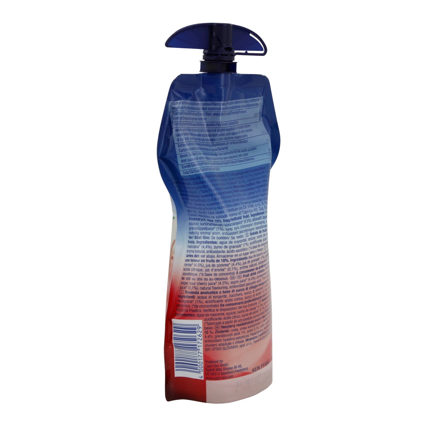 Fruchtgetränk Capri-Sun | Kirsche & Granatapfel | Erfrischend, Trinkbeutel | 330 ml CAPRI SUN