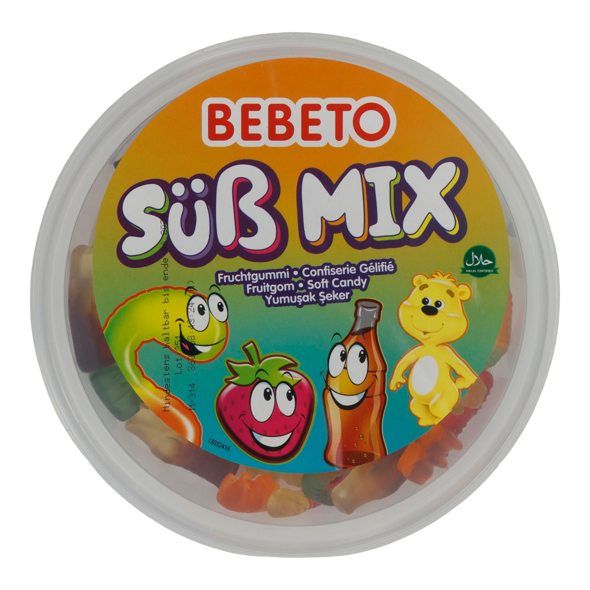 Fruchtgummi - Mischung Bebeto Süß Mix | Süßwaren | in der Dose | 300 g - Taste Your World