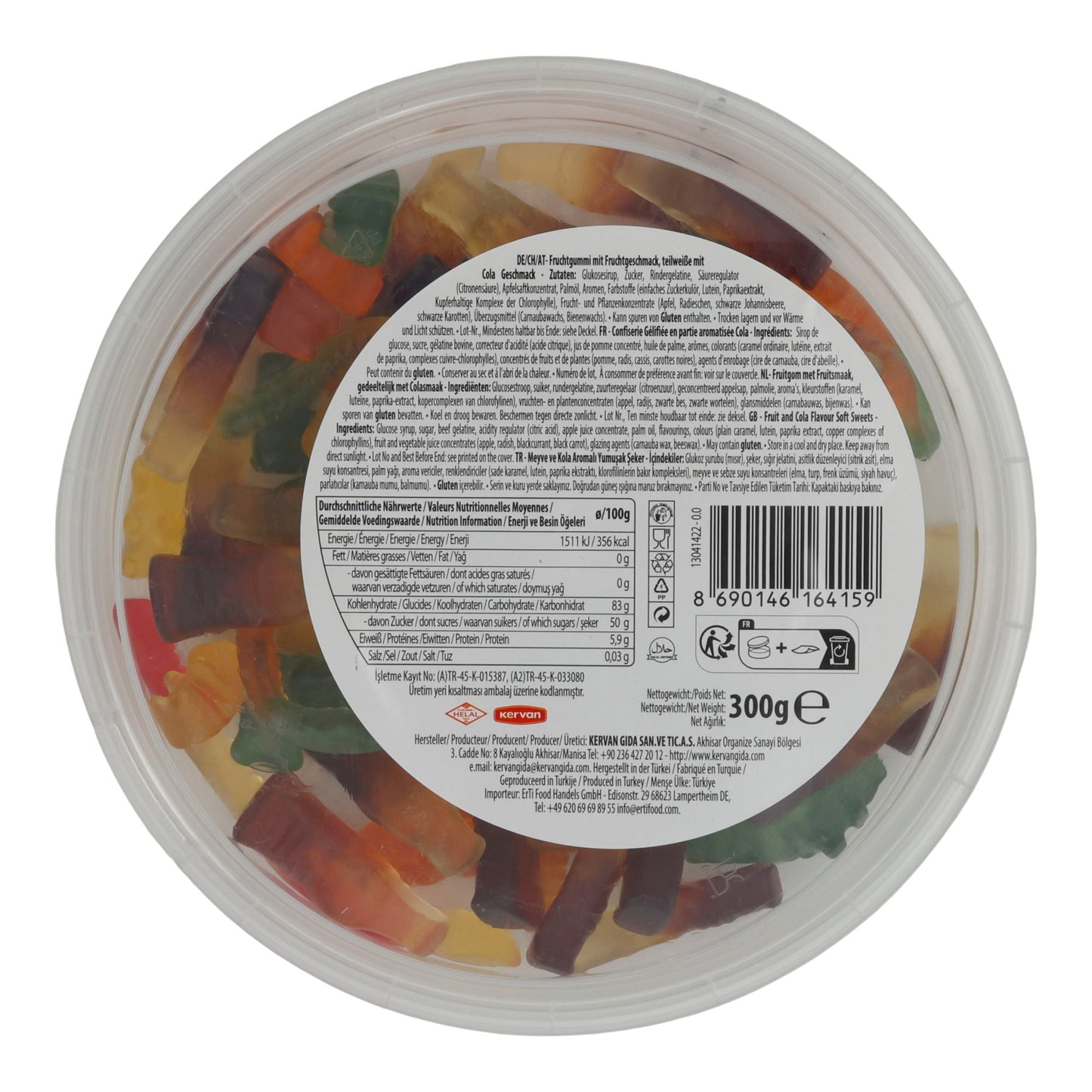 Mélange de bonbons gélifiés Bebeto Süß Mix | Confiserie | en boîte | 300 g