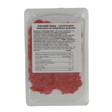 Frühstückssalami Onkel Şahingöz | Kahvaltılık Salam | Halal, aus Rind & Geflügel | 80g ONKEL SAHINGÖZ
