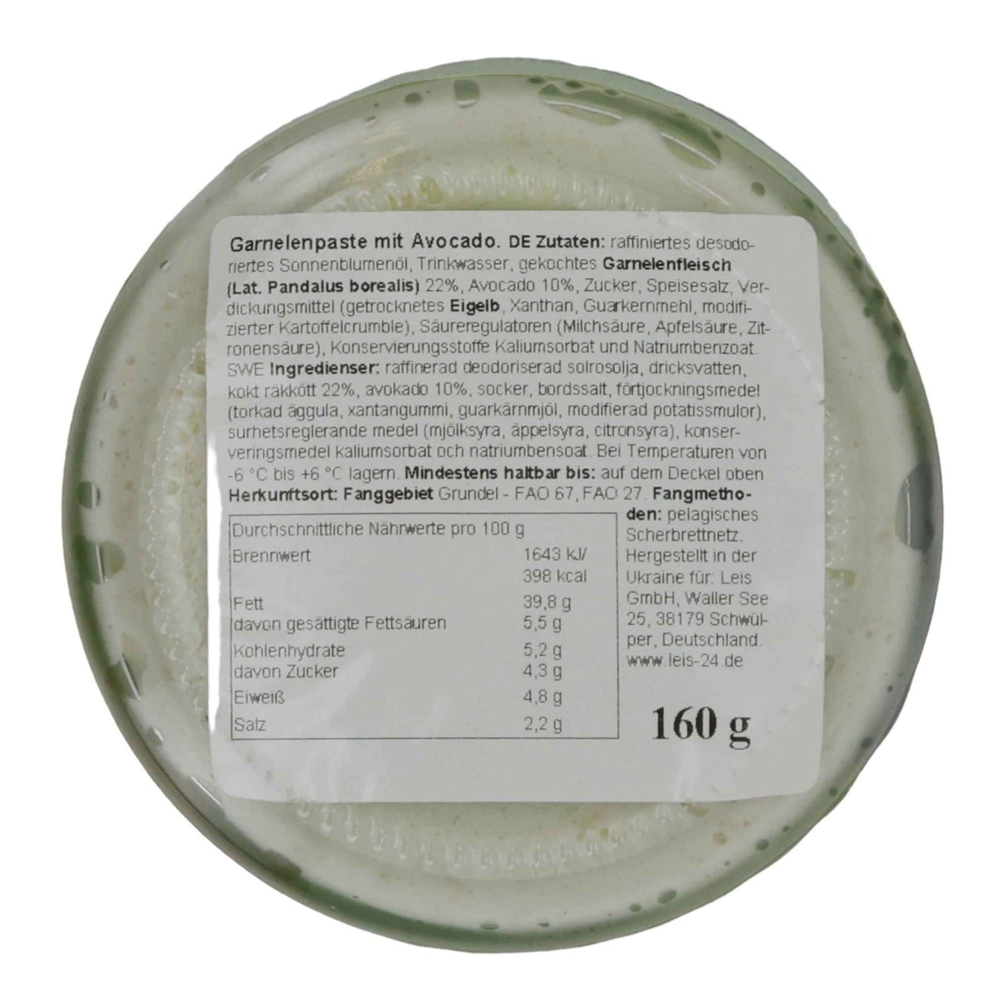GARNELENPASTE MIT AVOCADO 160G