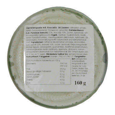GARNELENPASTE MIT AVOCADO 160G