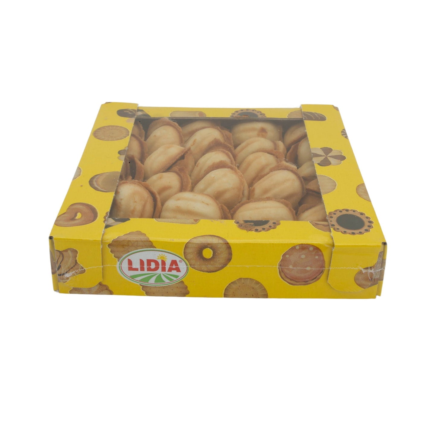 Gebäck Lidia „Oreschki“ | Klassische russische Kekse | Mit gezuckerter Kondensmilchfüllung | 600 g LIDIA